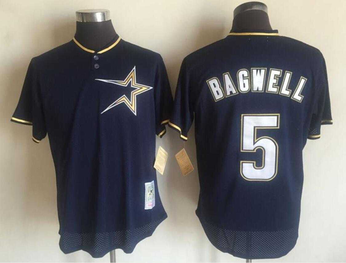 Men%27s Houston Astros Active Player Custom Mitchell And Ness Navy Blue 1997 Throwback Stitched MLB Jersey->houston astros->MLB Jersey